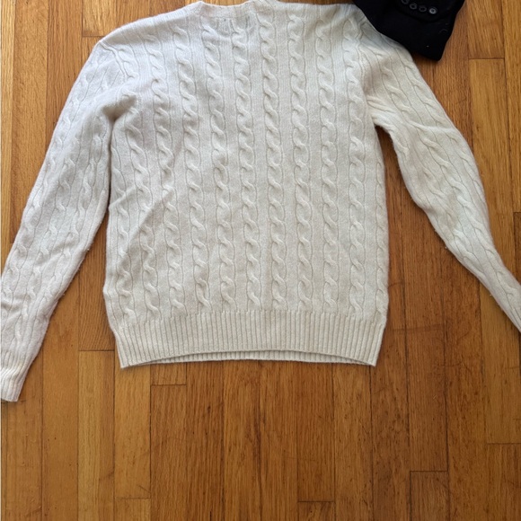 Ralph Lauren Cream Cable Knit Sweater - Picture 6 of 10